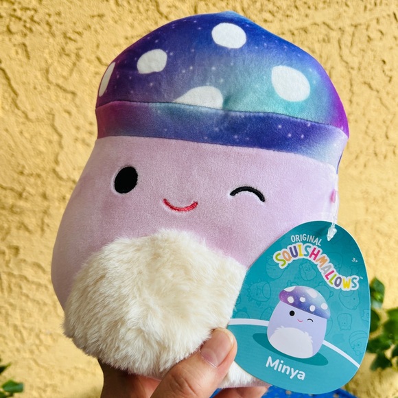 Squishmallows Minya the Fuzzy Belly Mushroom 7.5” NWT - Picture 2 of 3